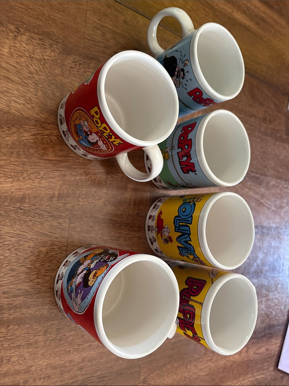 Old olive and popeye mug